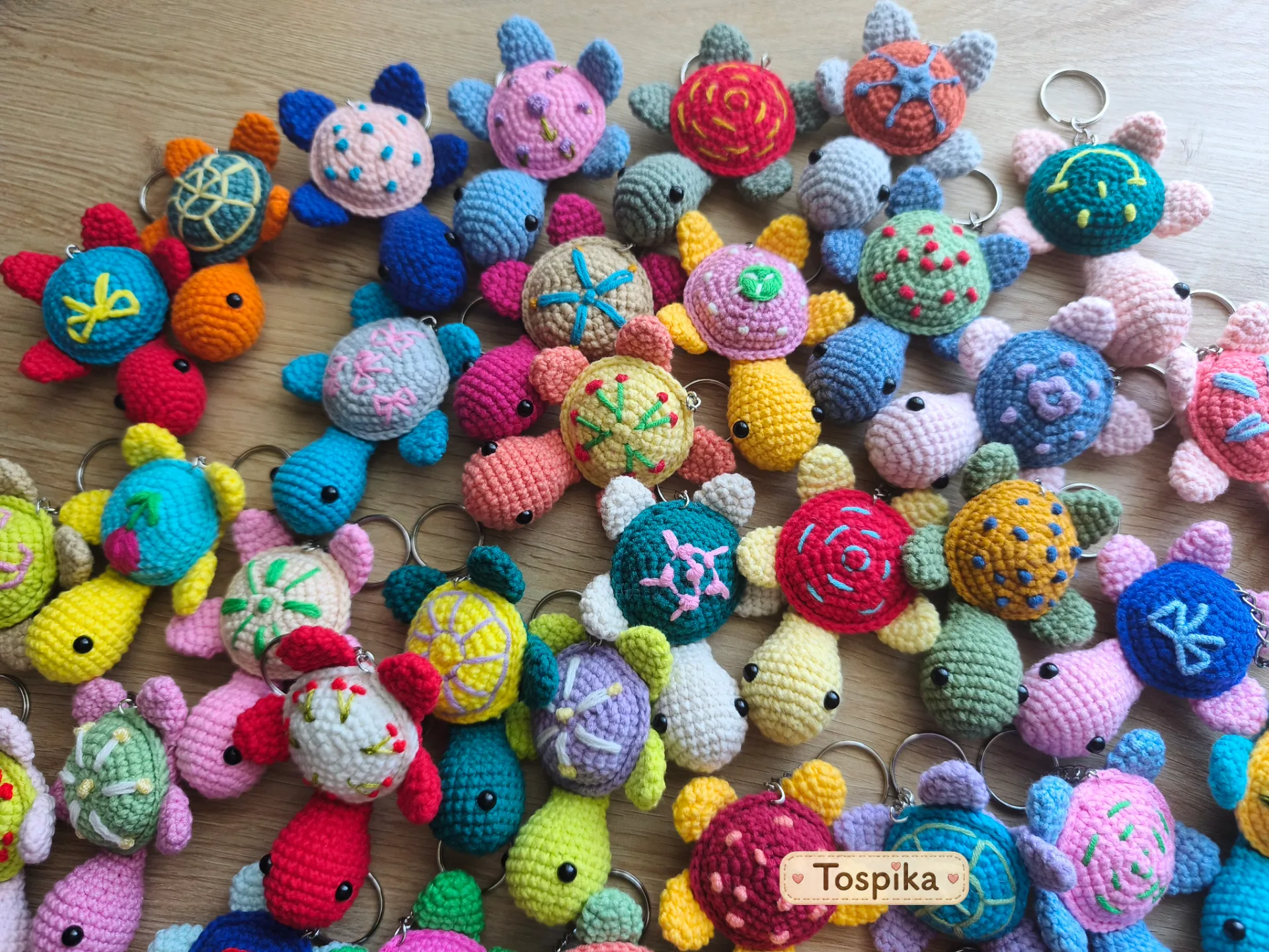 Amigurumi tığ işi anahtarlık