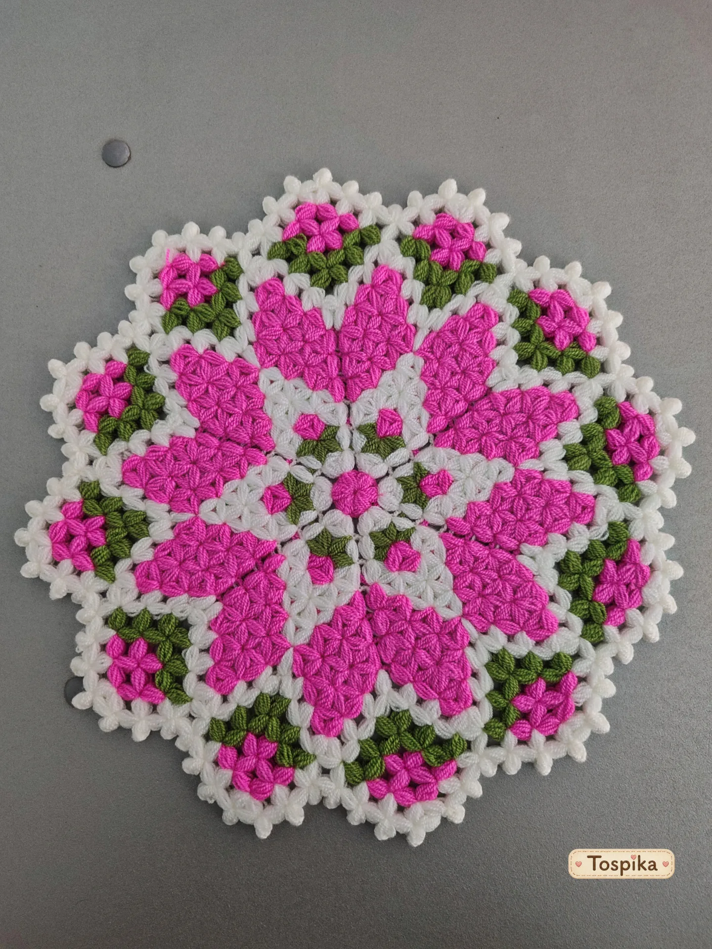 Waschlappen mit Sternmotiv