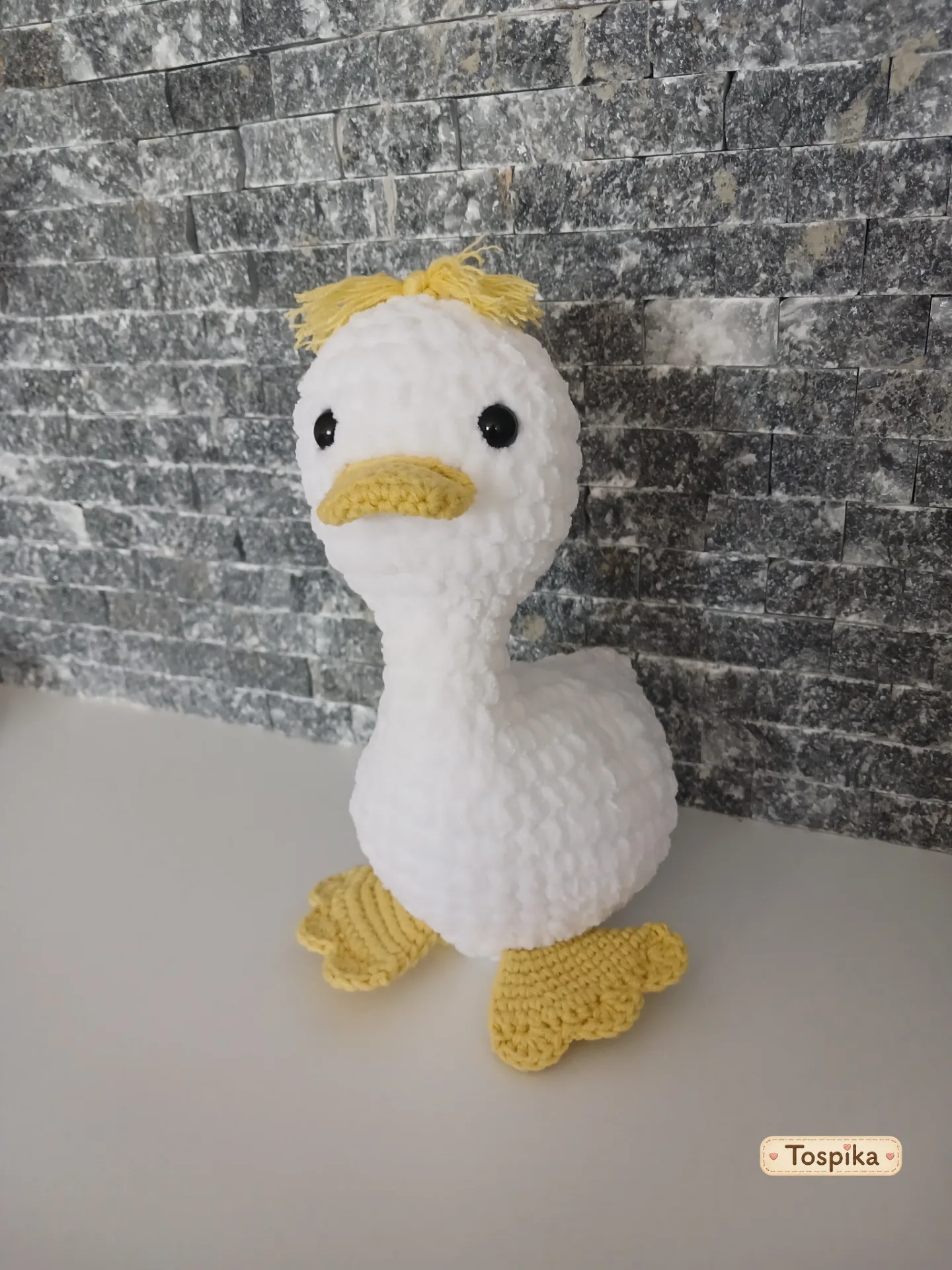 Hand-Crocheted Duck Amigurumi
