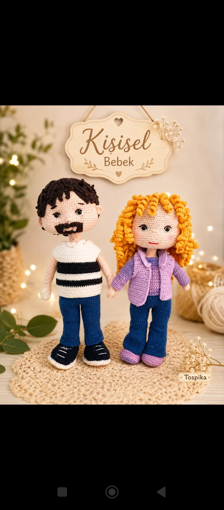 Hand-Knitted Personalized Doll