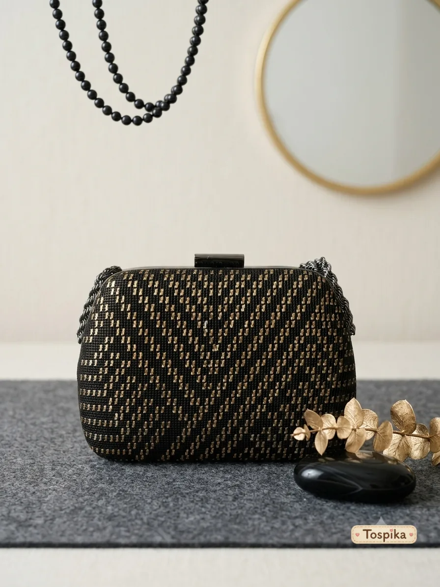 Wire Embroidered Clutch