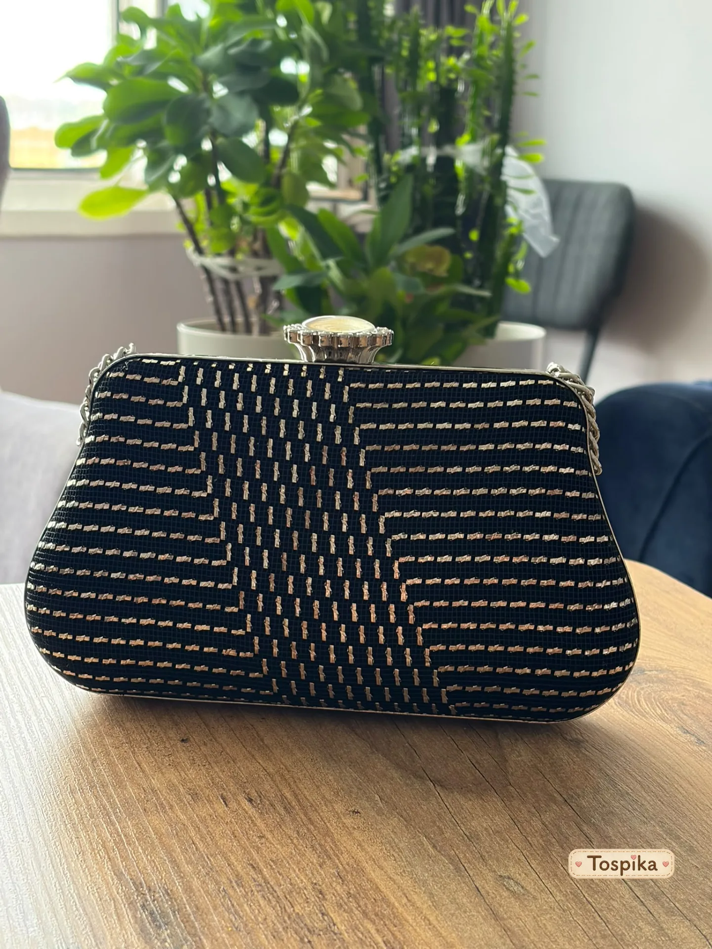 Wire Embroidered Handbag