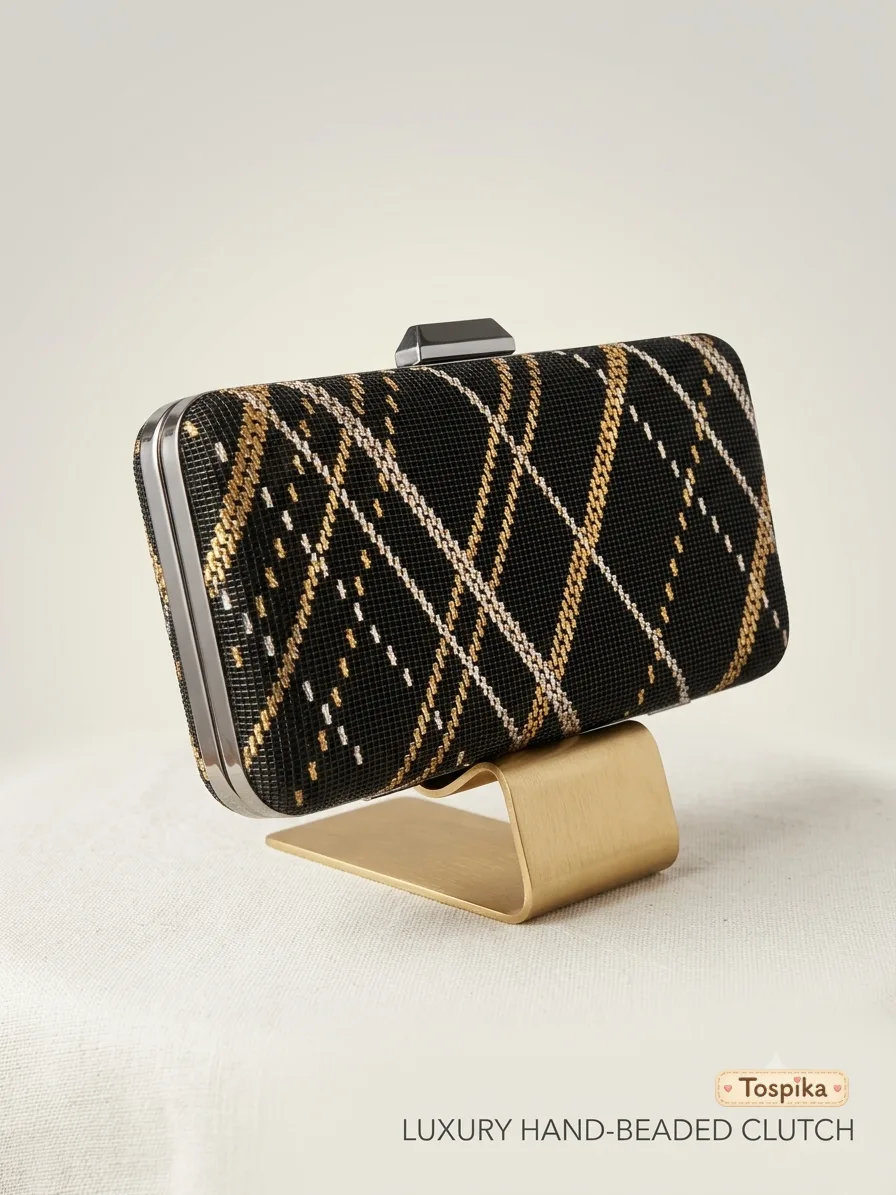 Wire Embroidery Clutch