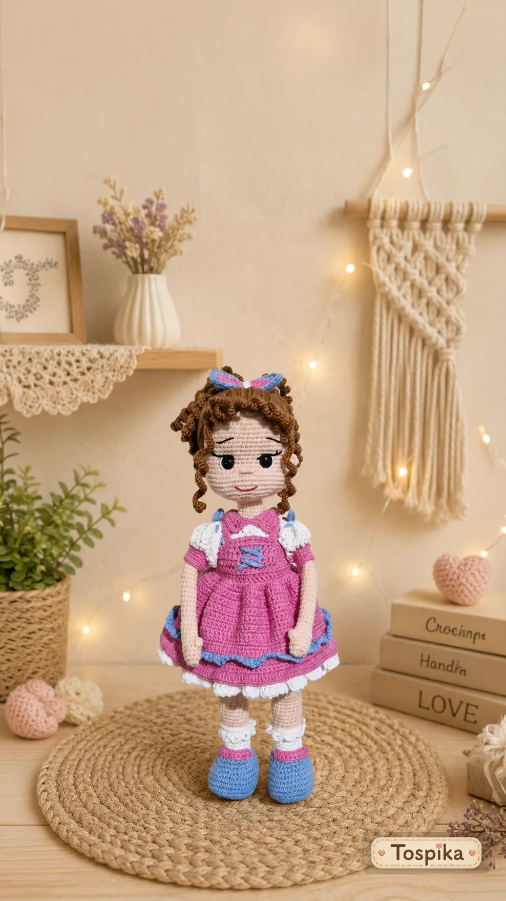 Amigurumi-Mädchenpuppe
