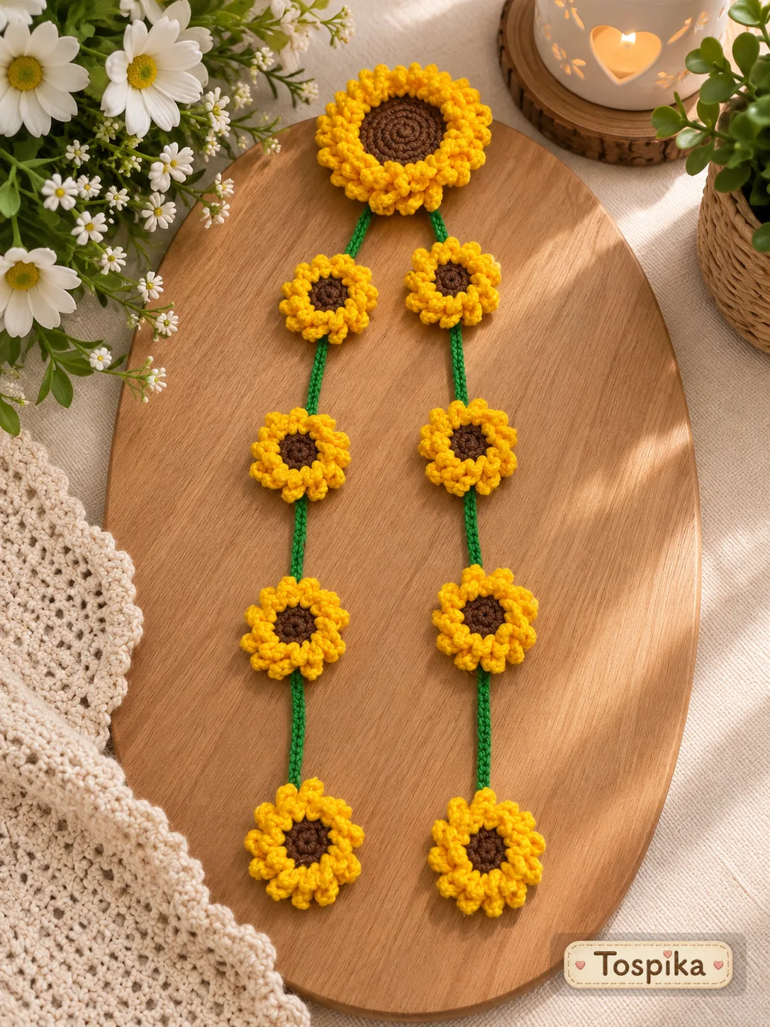 Hand-Knitted Hair Clip