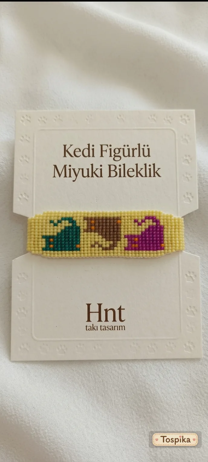 Kedi Figürlü Miyuki Bileklik